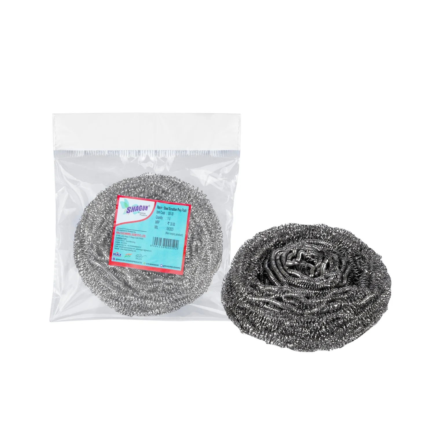 Steel Scrubber Poly Pack